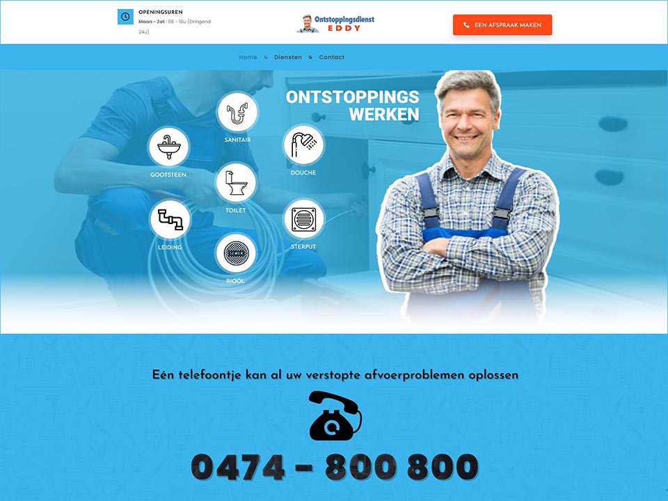 ontstoppingsdiensten Mechelen Ontstoppingsdienst Eddy